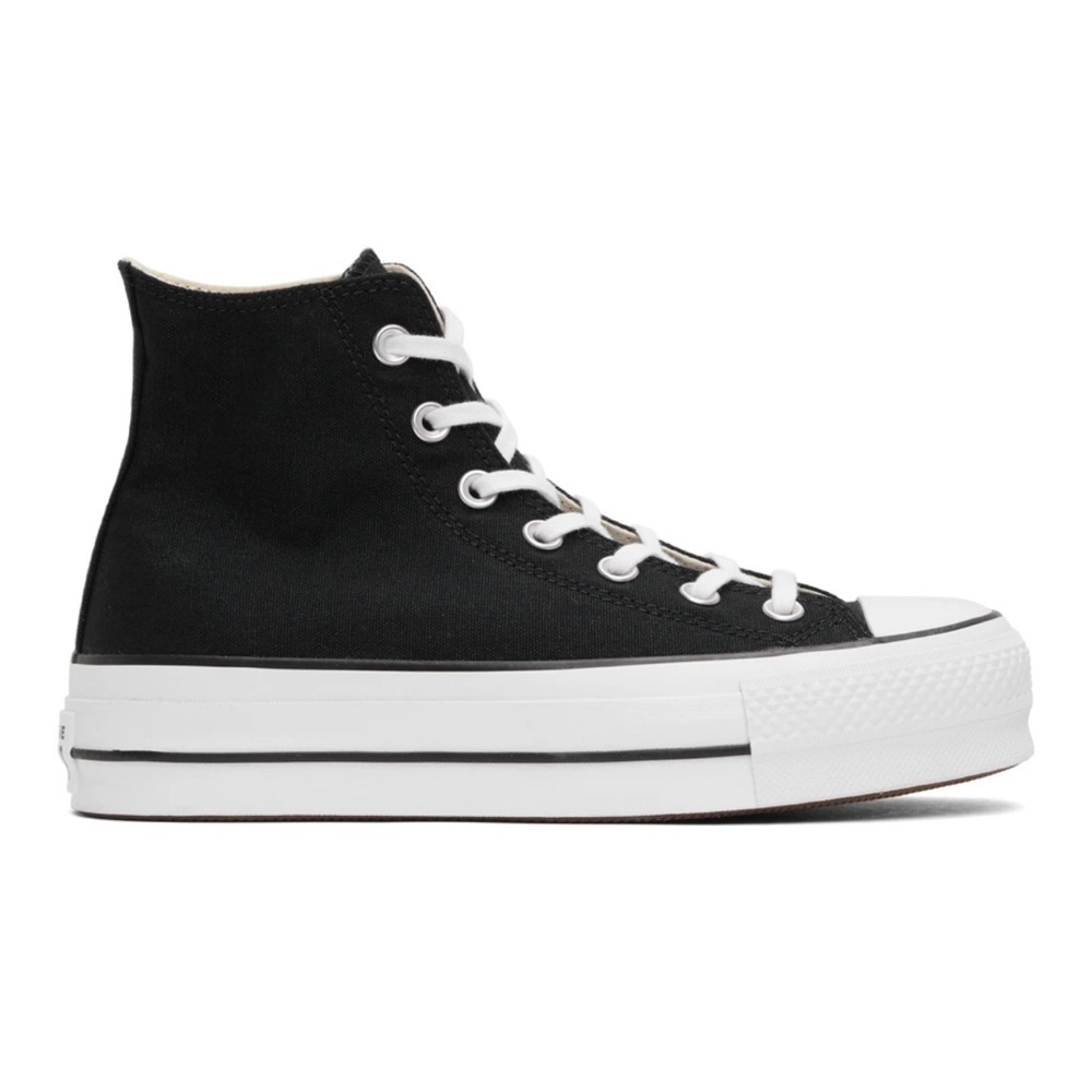 Converse high top platform shoes